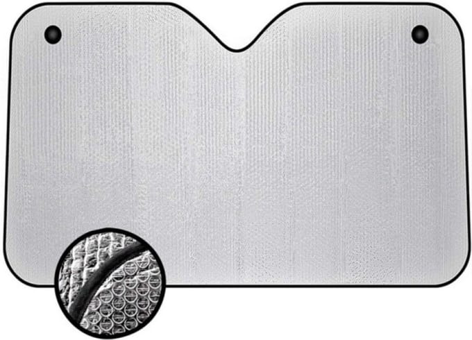Concorde Auto zonnescherm - zilver - aluminium - L70 x B150 cm
