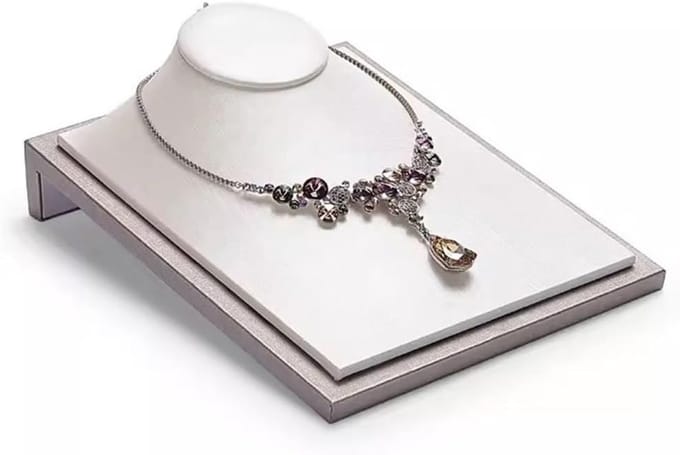 Juwelier Display - Sieraden Houder - Sieraden Presenteren - Kettingen Ontwarren - Compact Design - Naturel