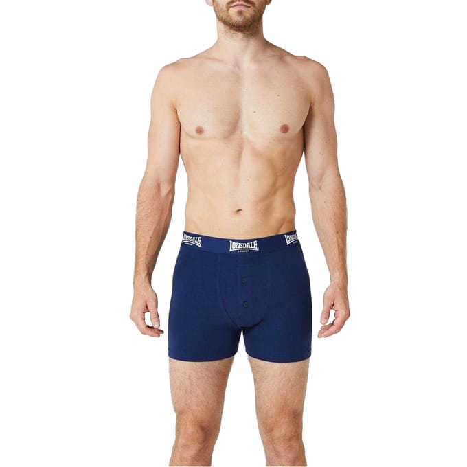 Lonsdale Boxershorts voor heren (Set van 2) (Marine)