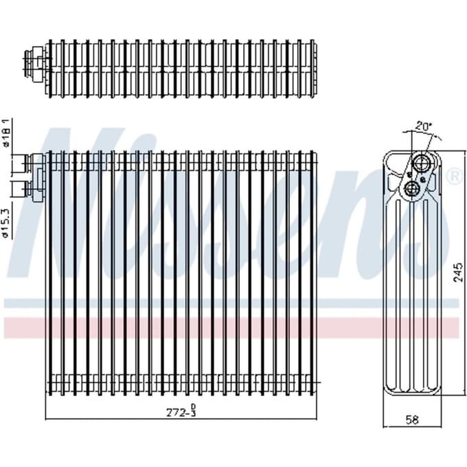 Verdamper, airconditioning NISSENS 92343