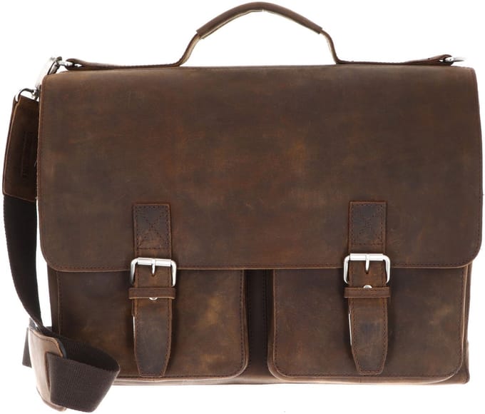 Leonhard Heyden Salisbury aktetas 3-vaks 13 inch - Bruin