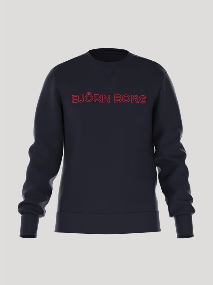 Björn Borg Essential 3 Sweater HerenTrui Mannen - Donkerblauw - Maat S