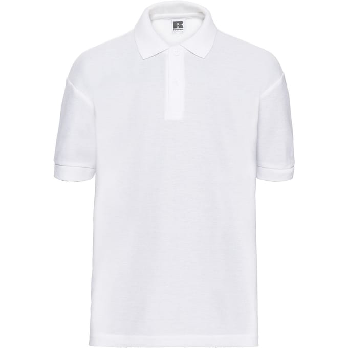 Russell Poloshirt van katoen voor kinderen (Wit)