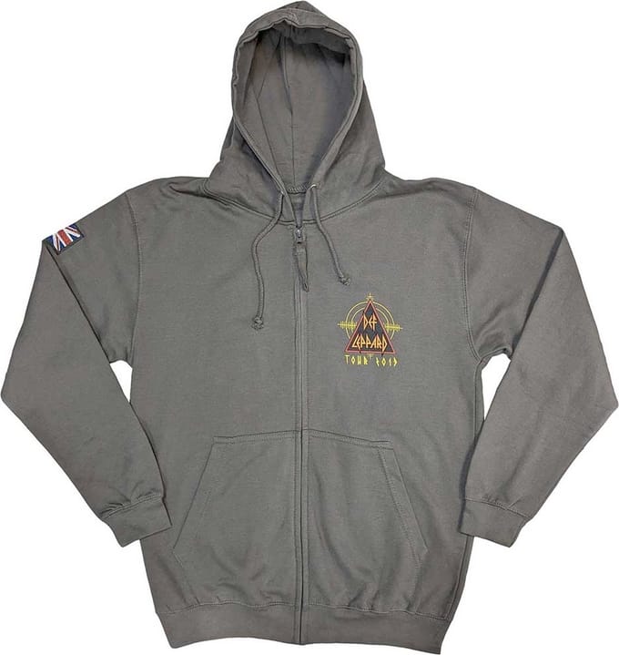 Def Leppard - Logo Tour 2019 Vest met capuchon - S - Grijs