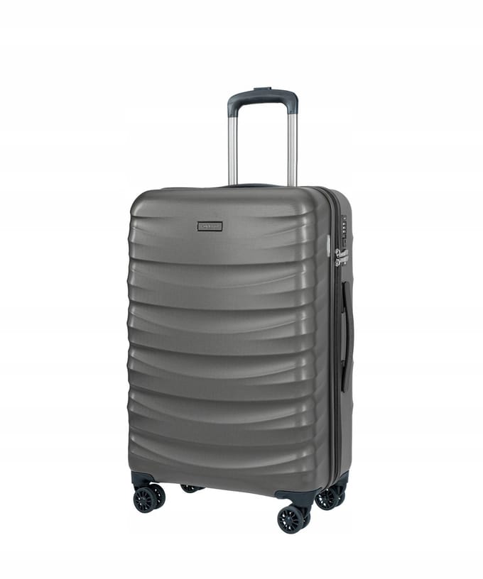Puccini Valencia Middelgrote Koffer 65cm Polycarbonaat Antraciet