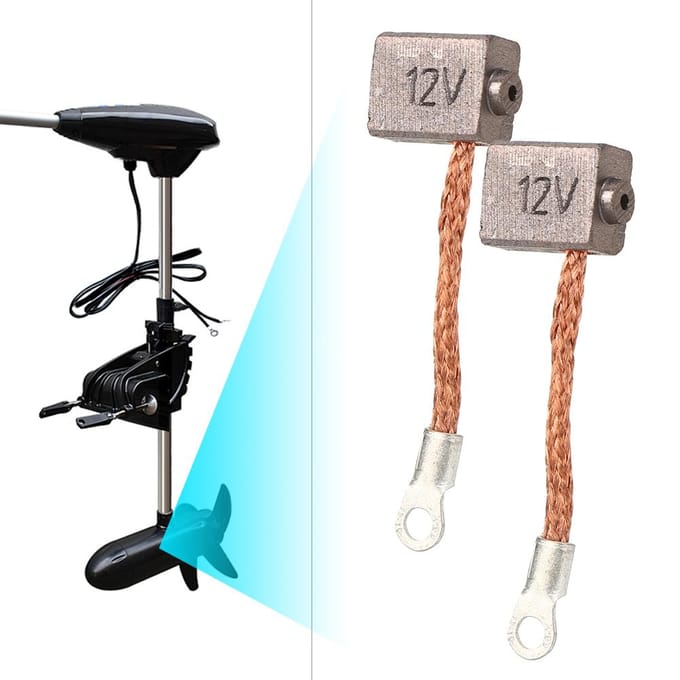 2 stuks vervangende koolborstelveren voor elektrische bootpropellers, accessoires voor scheepsmotoren gray