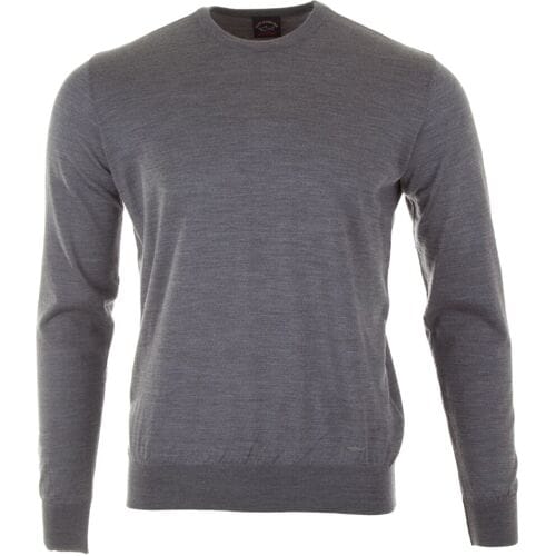 Paul & Shark Trui Merino Extrafine Crewneck Midden Grijs / male