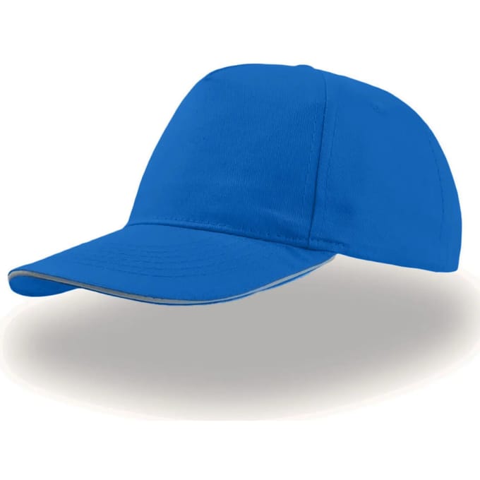 Atlantis Headwear Start Five Sandwich Cap AT500 - ROYAL/WHITE - One size