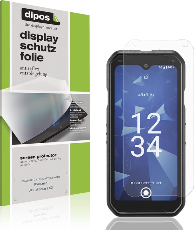 dipos – 4x Matte Beschermfolie geschikt voor Kyocera DuraForce EX2 | Krasbestendige & antireflecterende Screenprotector Ultra-Thin
