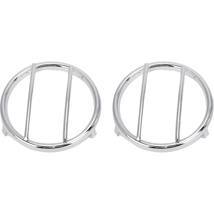 2 pièces Protecteurs de clignotant de véhicule Convient pour Jeep Wrangler 2007 2017Argent white