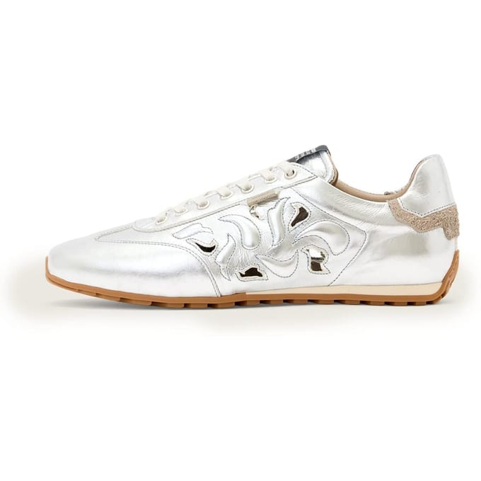 AllSaints Liam Western Sneaker Silver Shine Größe: 37 | Trainers Outlet | Damen | Grau