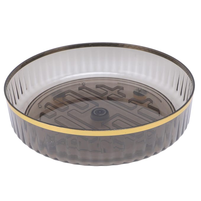 Draaitafel Organizer Plastic Afneembaar 360 Graden Draaiend Kruiden Snack Organizer gray