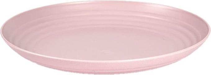 PlasticForte Bord - D25 cm - roze - kunststof - rond - camping bord - dinerbord