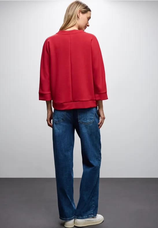 Silk-Look Shirt met ritssluiting