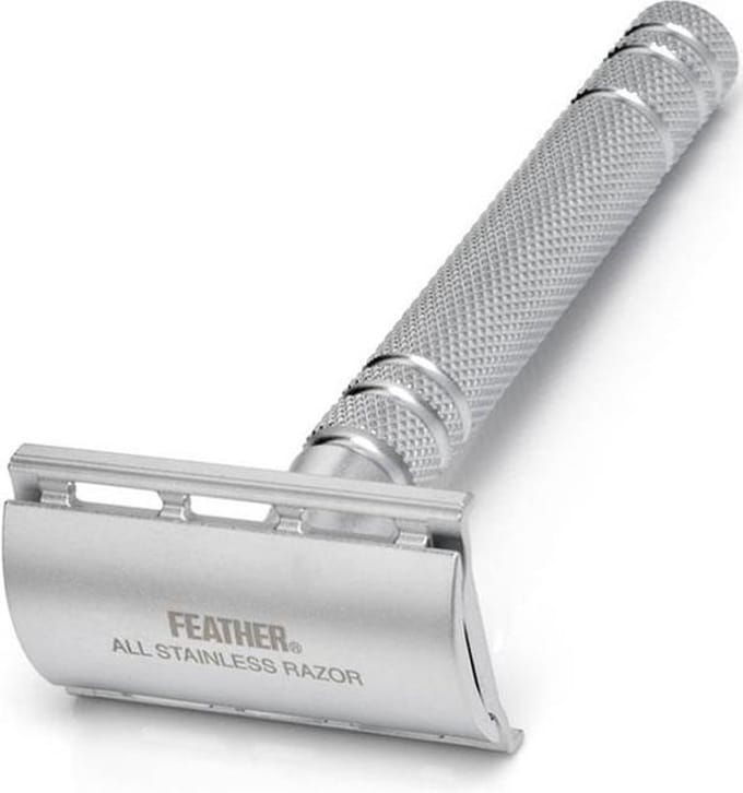 Feather AS-D2 Safety Razor - Matte Chrome