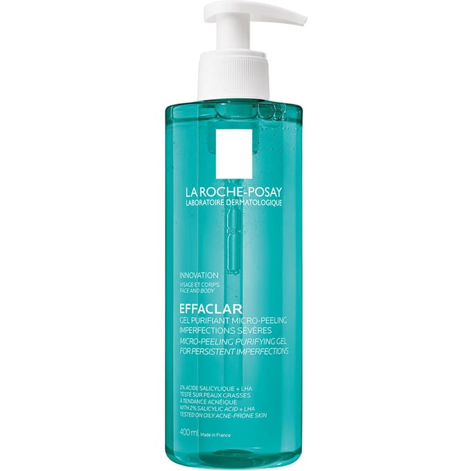 La Roche-Posay Effaclar Zuiverende Micro-Peeling Gel 400ml voor een onzuivere huid