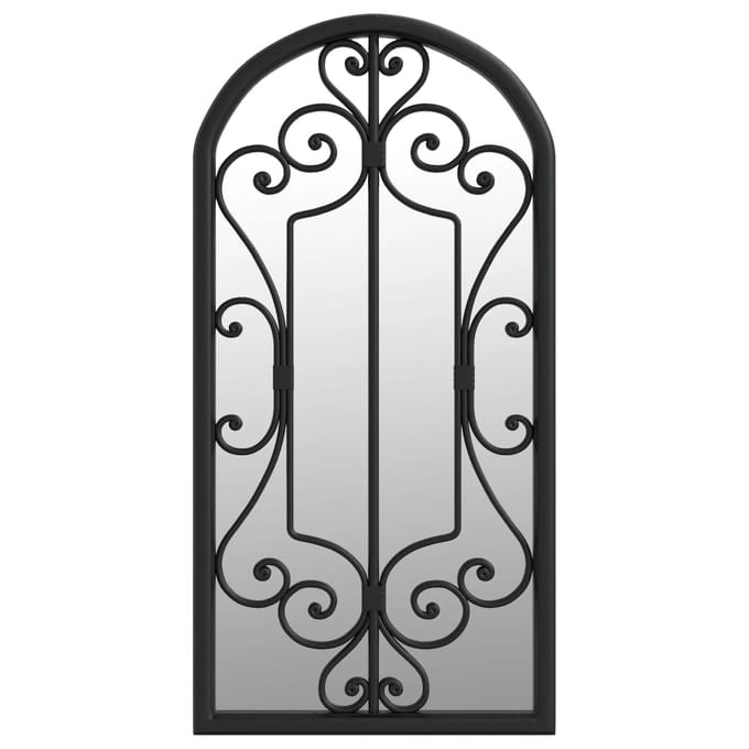 Miroir Noir 70x30 cm Fer pour Usage Intérieur