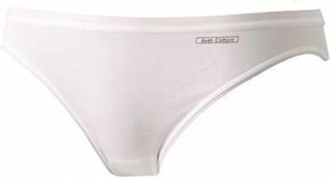 Avet Bikini slip dames - Katoen 35069 - Lage dames slip - dames onderbroek - ondergoed - Wit / M