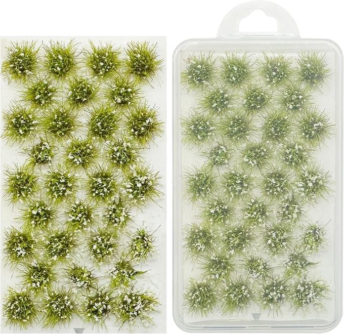 Static Grass Tuft Model Gras Tufts, 32 Stuks Kunstgras voor Modelbouw, Landschapsarchitectuur en Spoorwegdecoratie