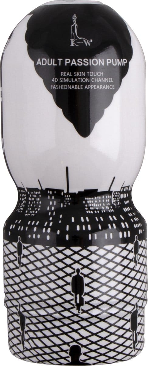 Passion Cup Masturbator Vagina - Wit/Zwart
