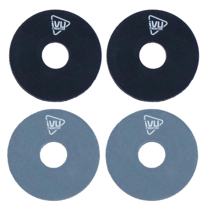 IVU Creator SB – blocs de sangle de guitare, verrous, rondelle en caoutchouc, accessoires de guitare, 4 pièces noir
