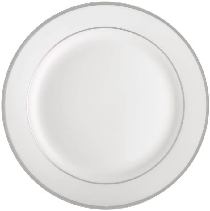 Ambition Aura Zilver plat dinerbord 27cm met zilveren rand