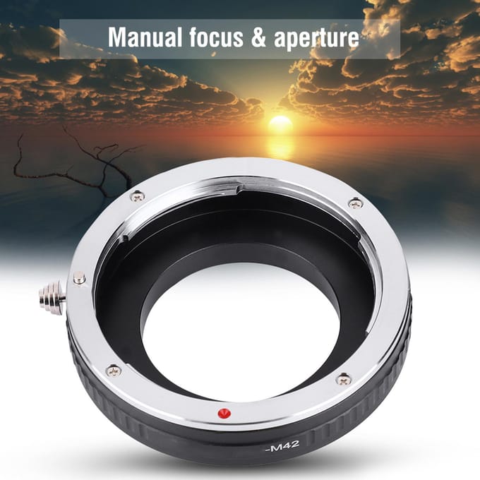EOS M42 Lens Adapter Ring voor Canon Ef EF S Mount Lens voor M42 Mount Camera white