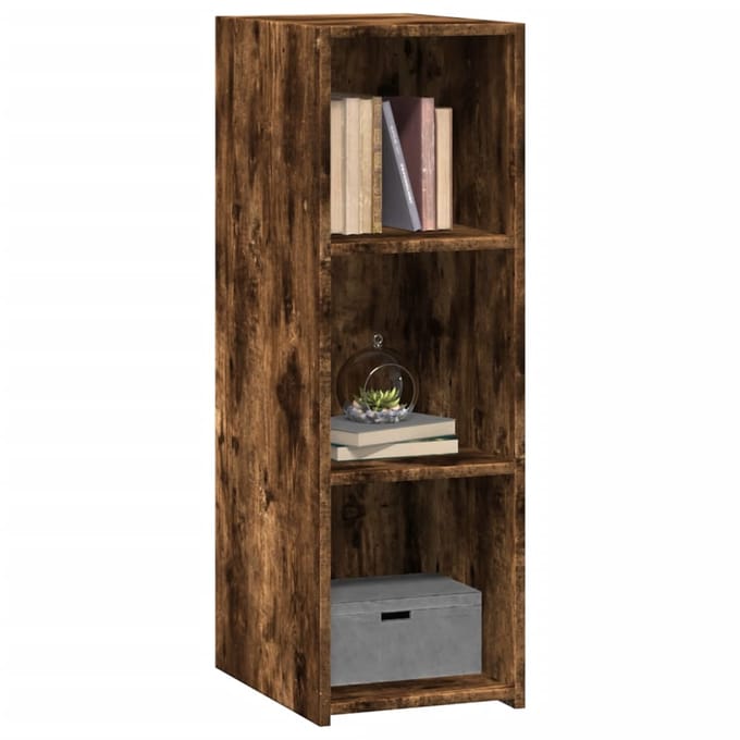 vidaXL - Dressoir - 30x41x93 - cm - bewerkt - hout - gerookt - eikenkleurig