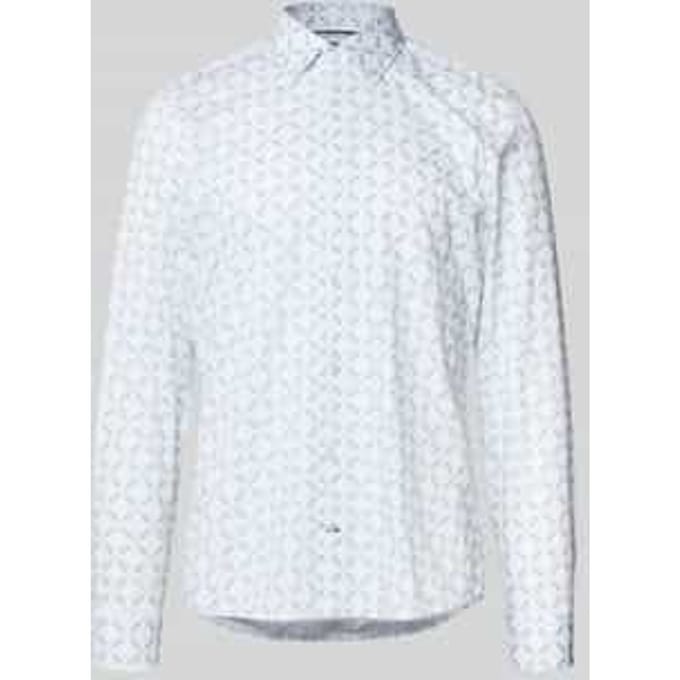 Slim fit zakelijk overhemd met knoopsluiting