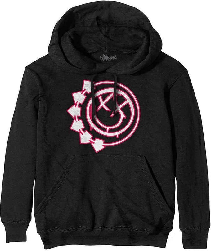 Blink182 - Six Arrow Smile Hoodie/trui - M - Zwart