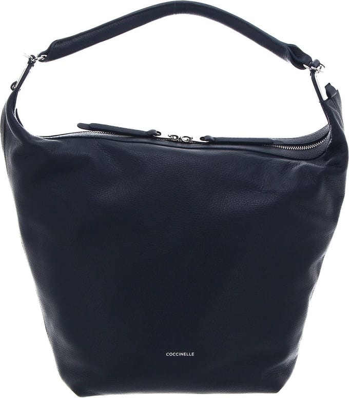 COCCINELLE Leren Schoudertas Mintha Handbag Midnight Blue Donkerblauw