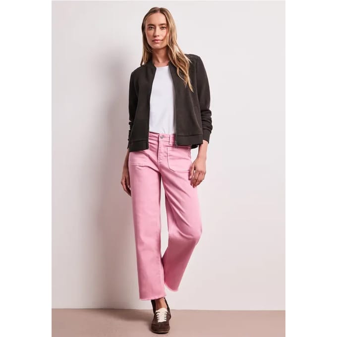 Blouson met rits en textuur