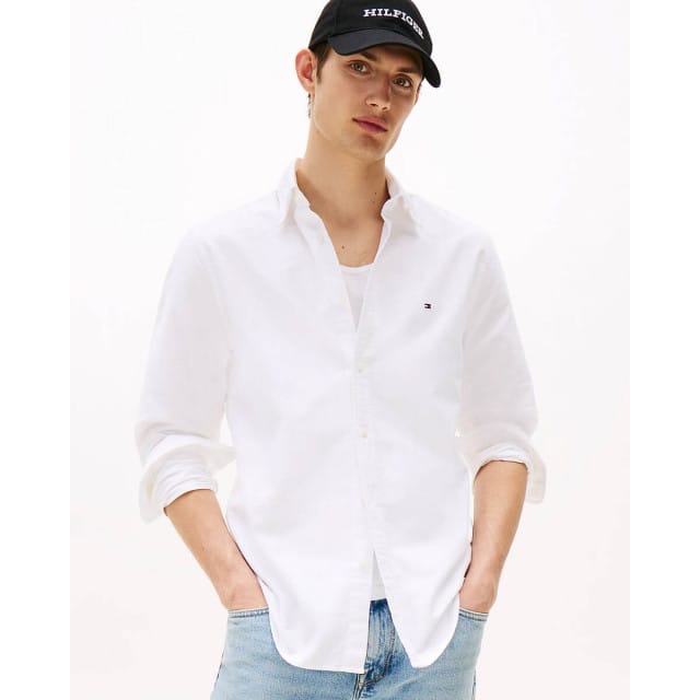 Tommy Hilfiger Solid Heritage Oxfor Overhemd, Ybr - Fashion Wear - Volwassen