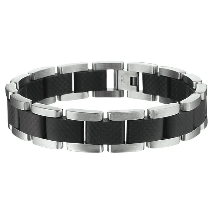 Vigor armband 14 mm 21 cm - Staal