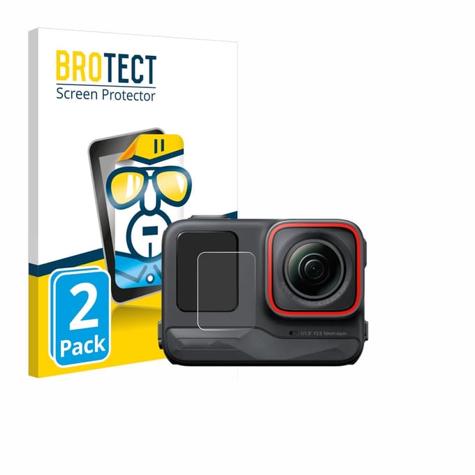 BROTECT - Screenprotector voor Insta360 Ace Pro (Display voor) - Folie Beschermfolie transparant 2 Stuks
