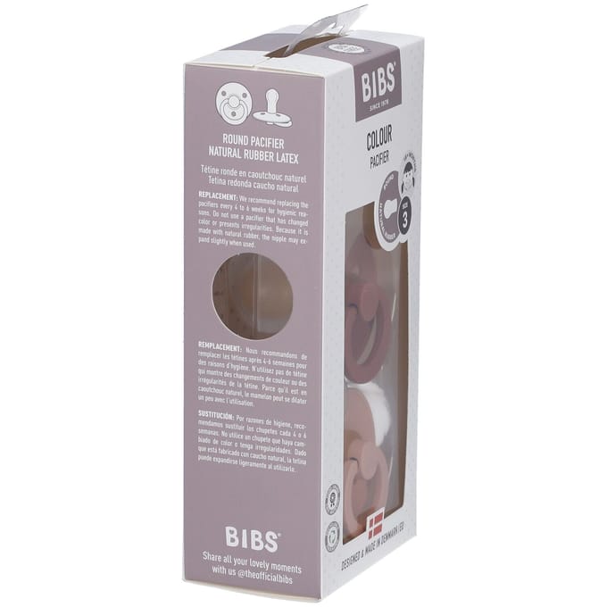 BIBS Colour Fopspeen - 18-48 mnd - 2-pack - Rond - Woodchuck/Blush