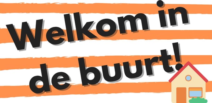 Welkom in de Buurt Spandoek 100x200cm