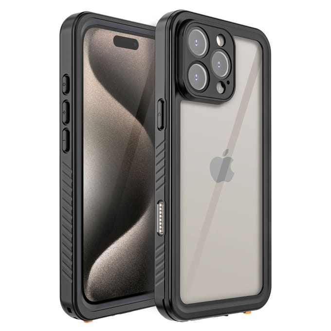 Redpepper Dot Plus Waterproof Backcover geschikt voor Apple iPhone 16 Pro Max - Zwart