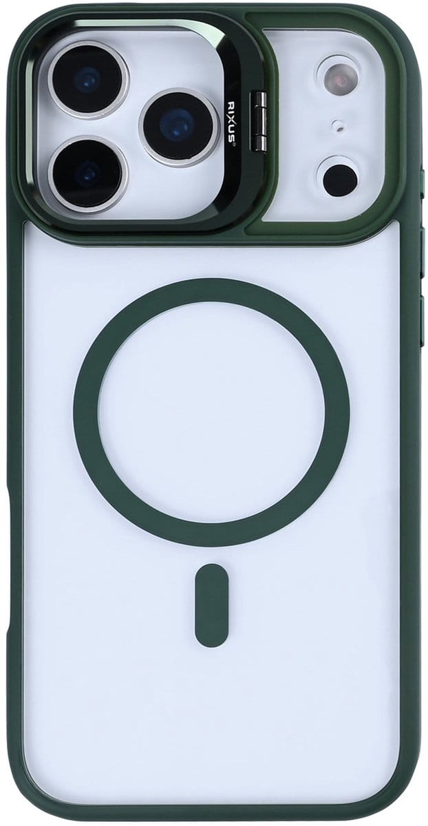 Rixus Classic 03 Case With MagSafe For Apple iPhone 17 Pro Dark Green