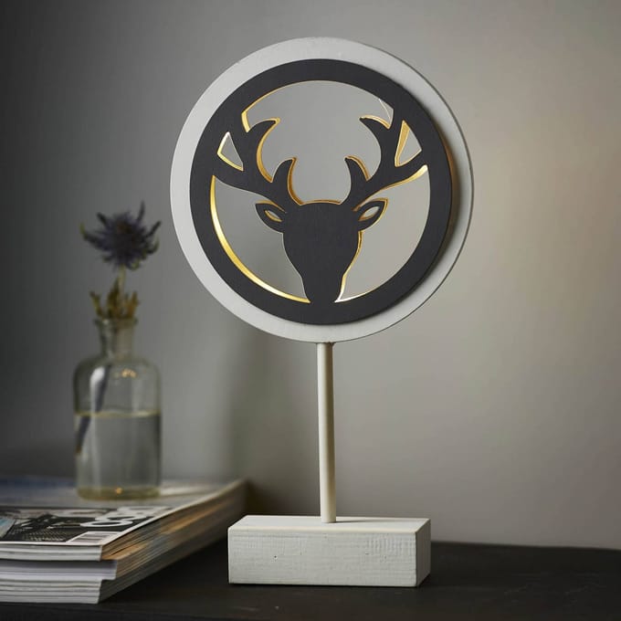 STAR TRADING LED decoratie-tafellamp Woodworks