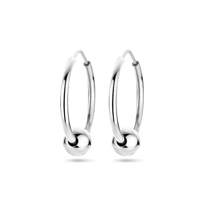Zilver Gerhodineerd Oorringen Bolletje 1338559