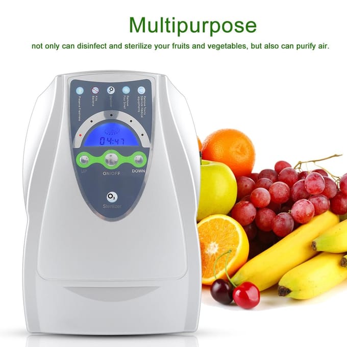 1 stuks multifunctionele luchtreiniger ozon desinfector fruit sterilisatiemachine white