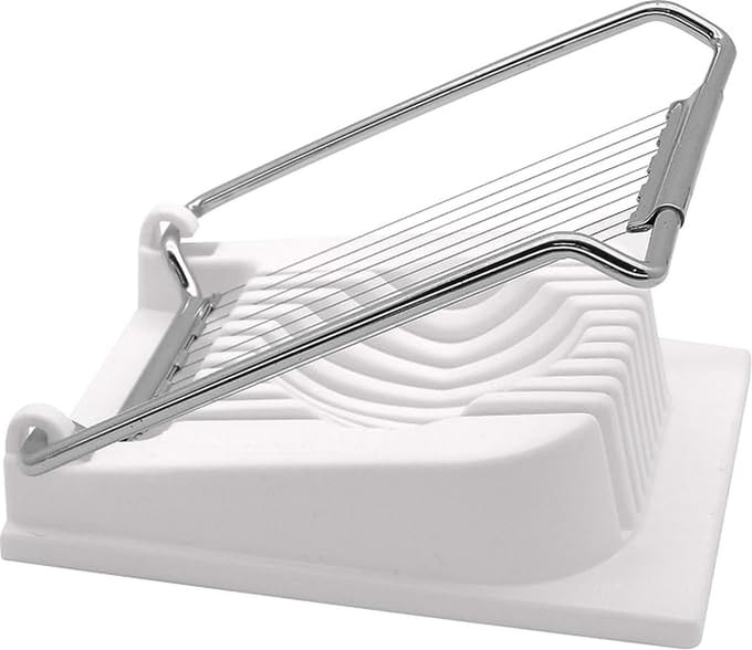 Narimano® Keuken Accessoires - Ei Snijmachines Chopper Rvs - Fruit Salade Snijder Ei Gereedschap - Wit