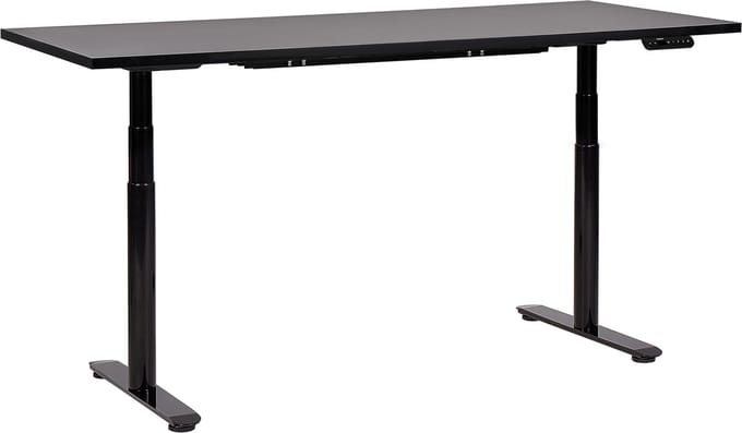 DESTINAS - Elektrisch Verstelbaar bureau - Zwart - 180 cm - MDF