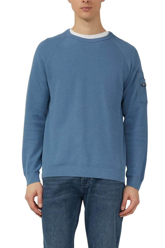 s.Oliver Pullovers Soft Sage Maat: L | Sweaters Outlet | Heren | Blauw
