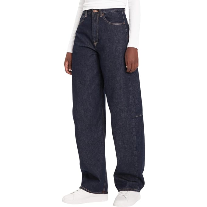 Rechtafsnijdende Donker Gewassen Jeans