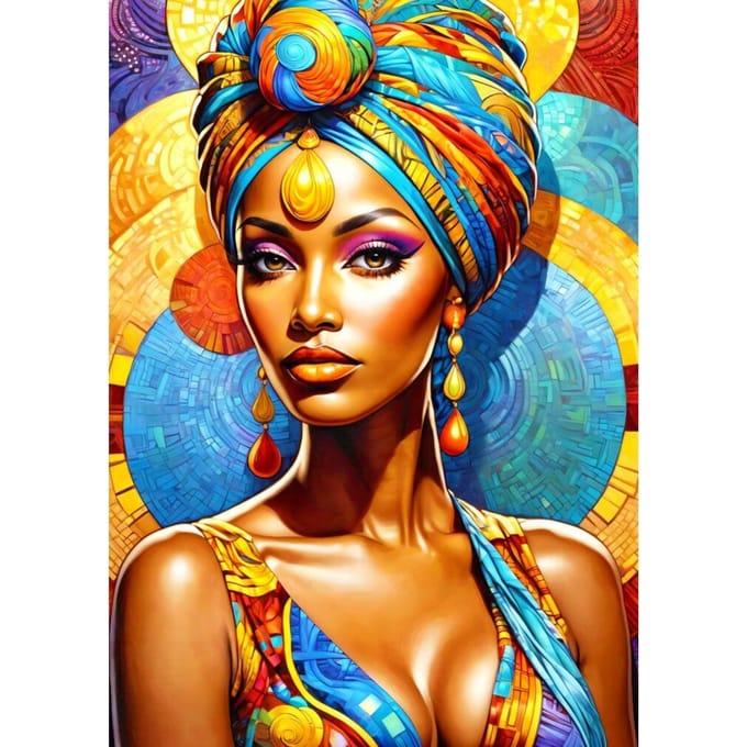 Enjoy Puzzle legpuzzel African Beauty - 1000 stukjes kleurrijk.