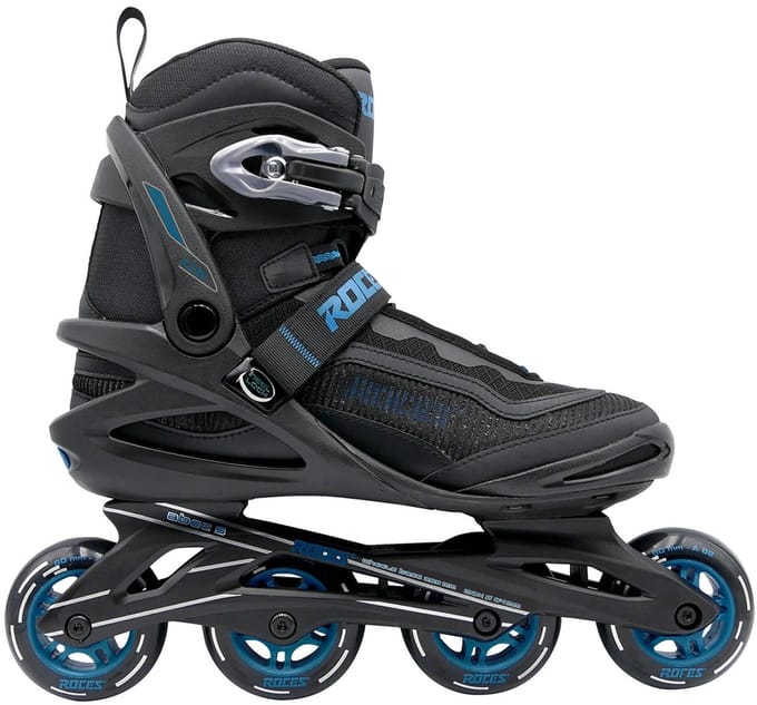 Roces Icon X 80 Skeelers - Inline Skates - Zwart/Blauw - Maat 42