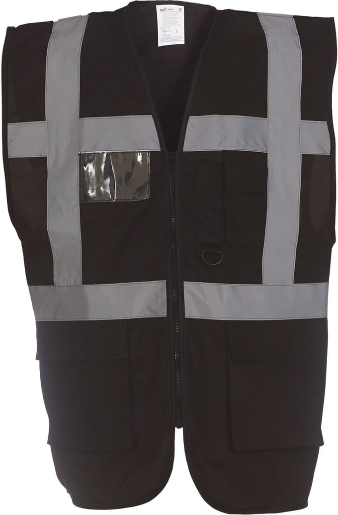 Yoko Signalisatie multifunctioneel executive vest YHVW801 - Black - S