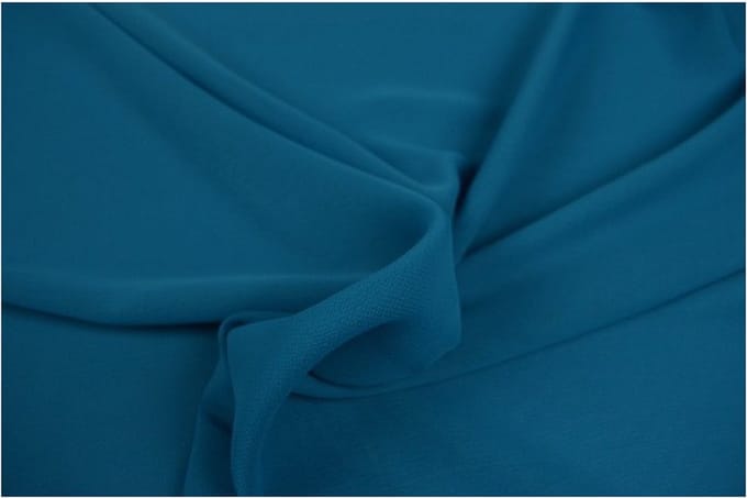 Chiffon stof - Petrol - 1 meter - Per meter - 150cm breed
